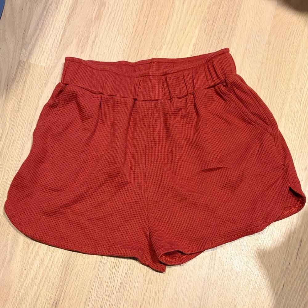 Women's Knit Red Pajama Set
